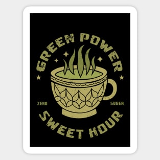 Green Power Sweet Hour Matcha Tea Gift Sticker